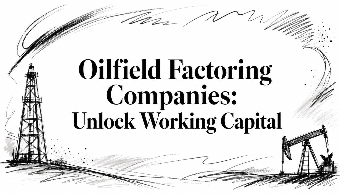 Oilfield Factoring Companies: Unlock Working Capital