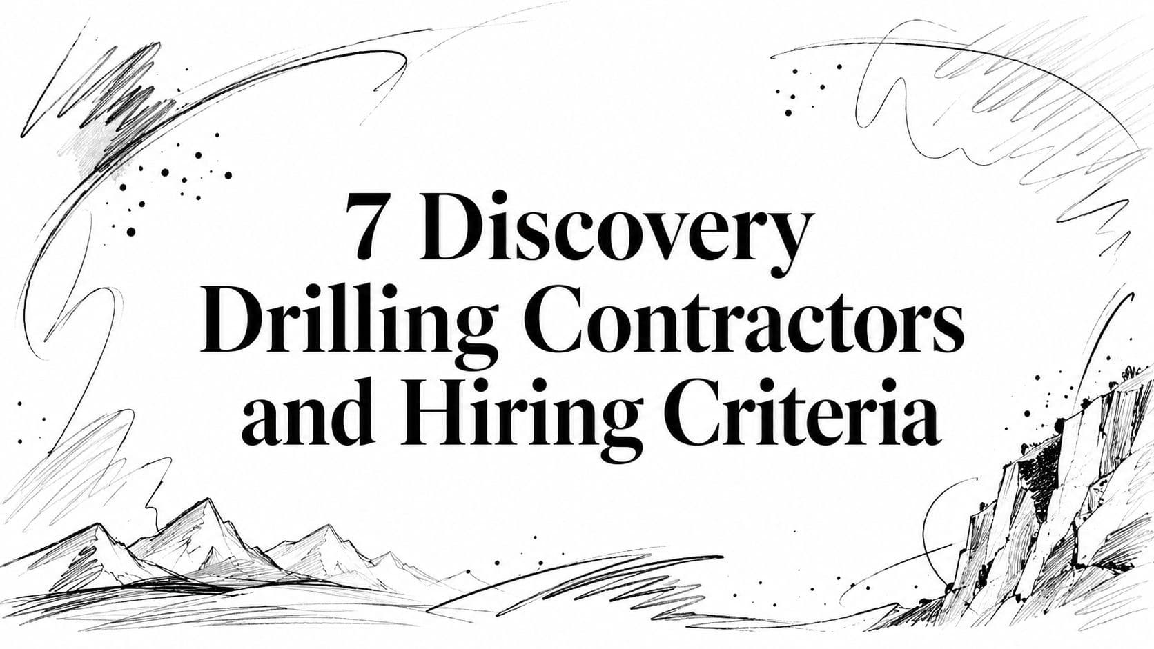 7 Discovery Drilling Contractors and Hiring Criteria